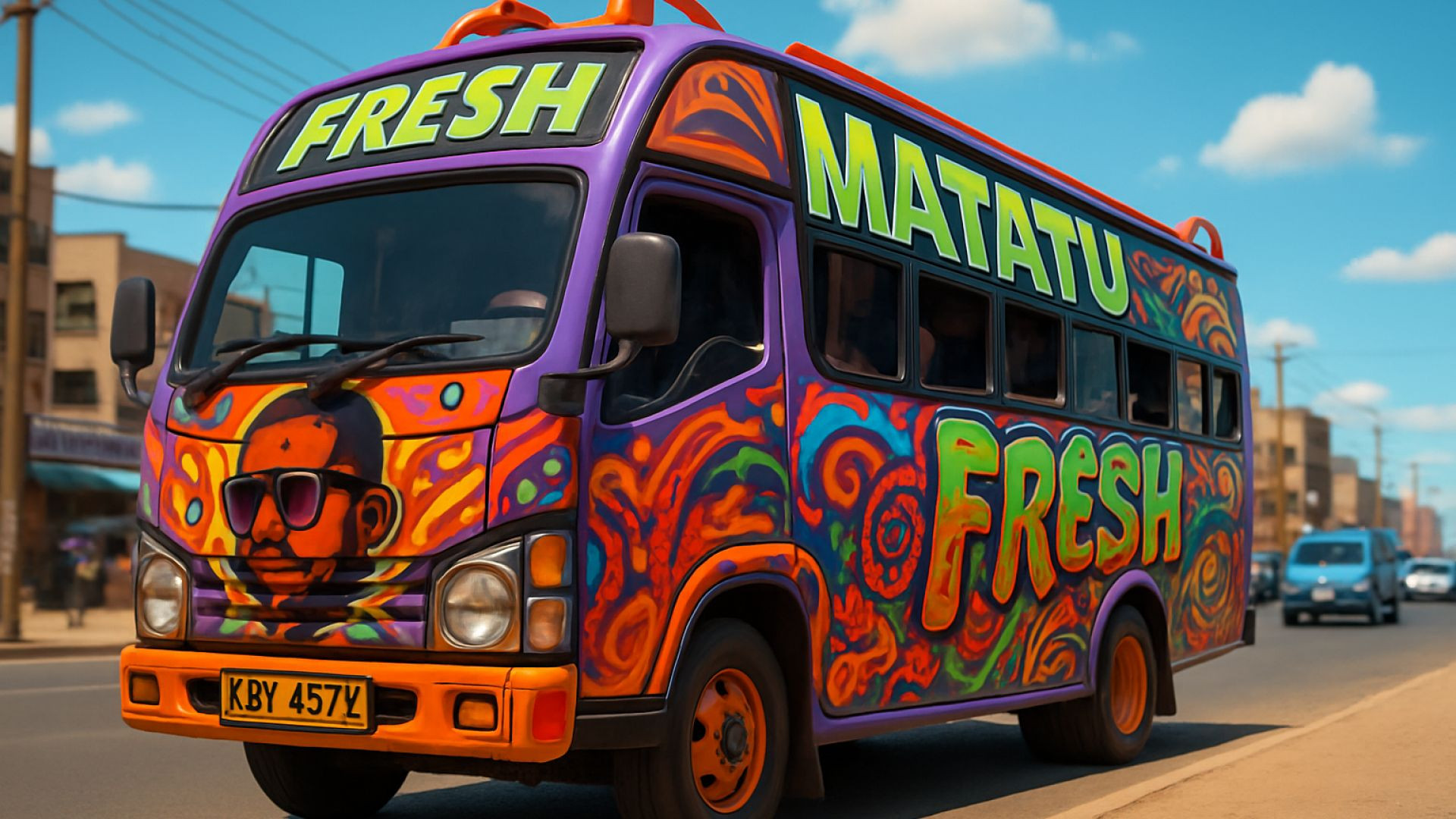 ⁣Kenyan Matatus