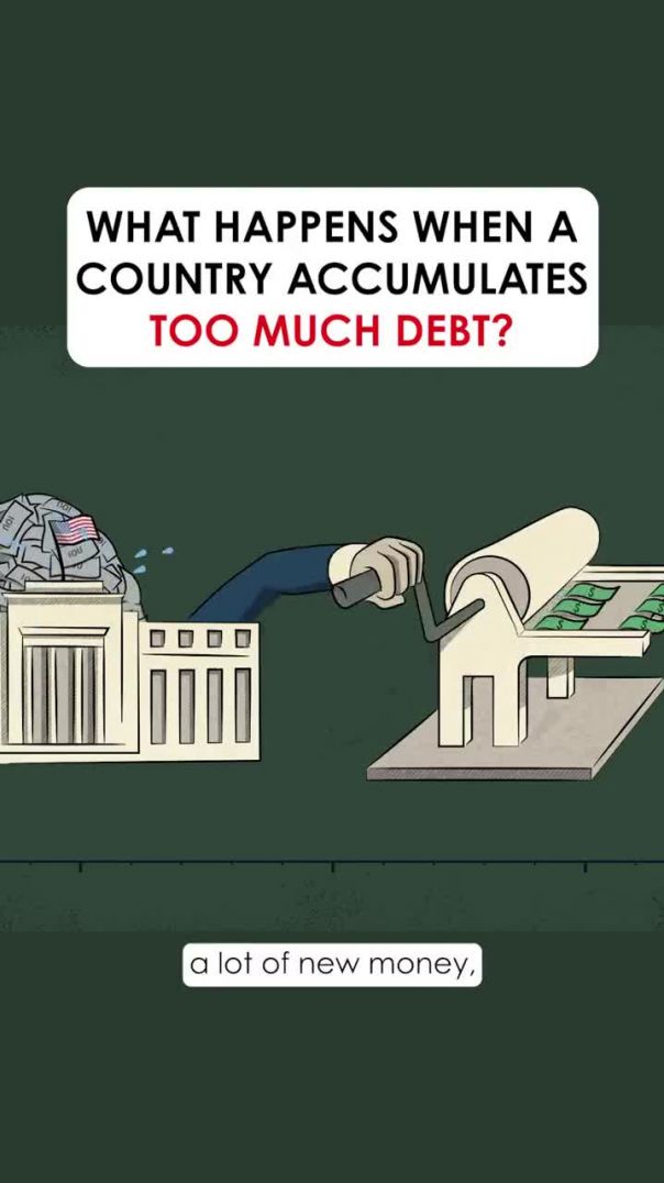 What happens when a country has too much debt?
