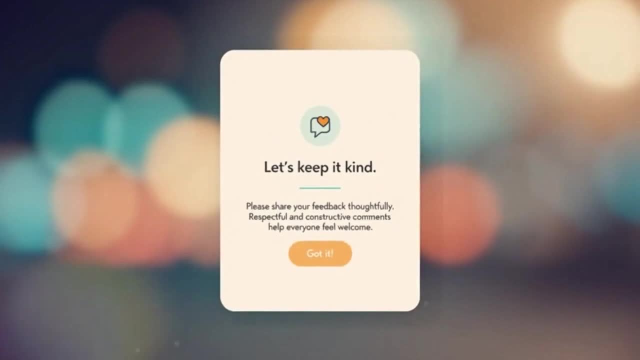 Friendly Reminder: Keep Comments Respectful, Constructive, and Positive for Everyone