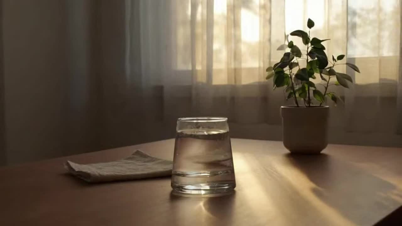 A Calm, Immersive Moment of Soft Window Light and Subtle Rhythmic Motion