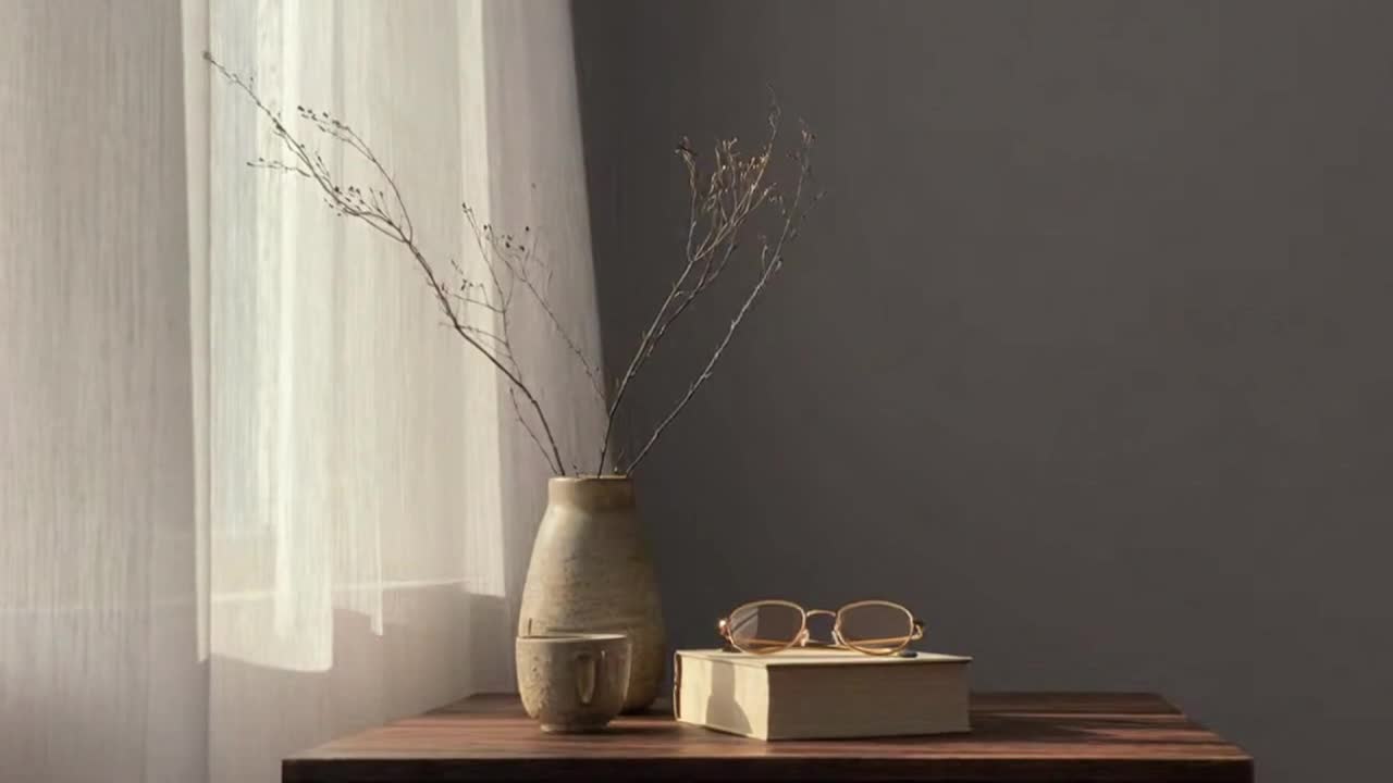 A Quiet Immersive Moment of Soft Light, Gentle Motion, and Subtle Shadow Play