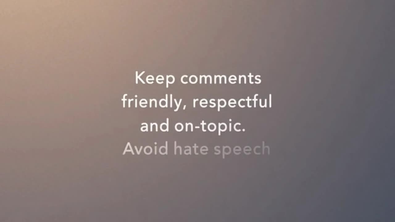 A Friendly Reminder to Keep Comments Respectful, Positive, and On-Topic for Everyone