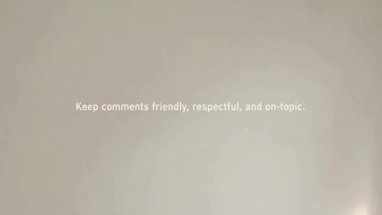 A Gentle Reminder to Keep Comments Friendly, Respectful, and Positive for Everyone