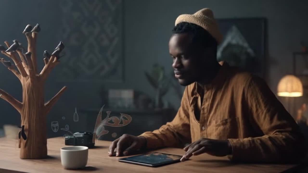 Original African Stories in a Quiet Moment Where Tradition Meets AI-Driven Content Creation