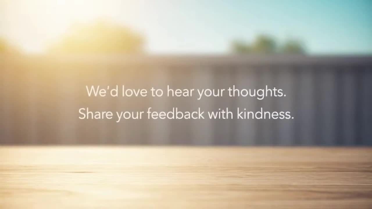 Creating a Welcoming Space Together by Sharing Thoughts with Respect and Positive Energy