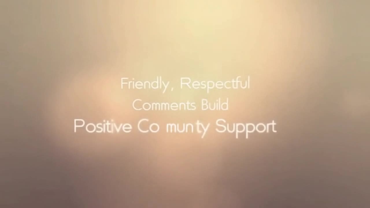 A Gentle Reminder to Keep Comments Friendly, Respectful, and Supportive for Everyone