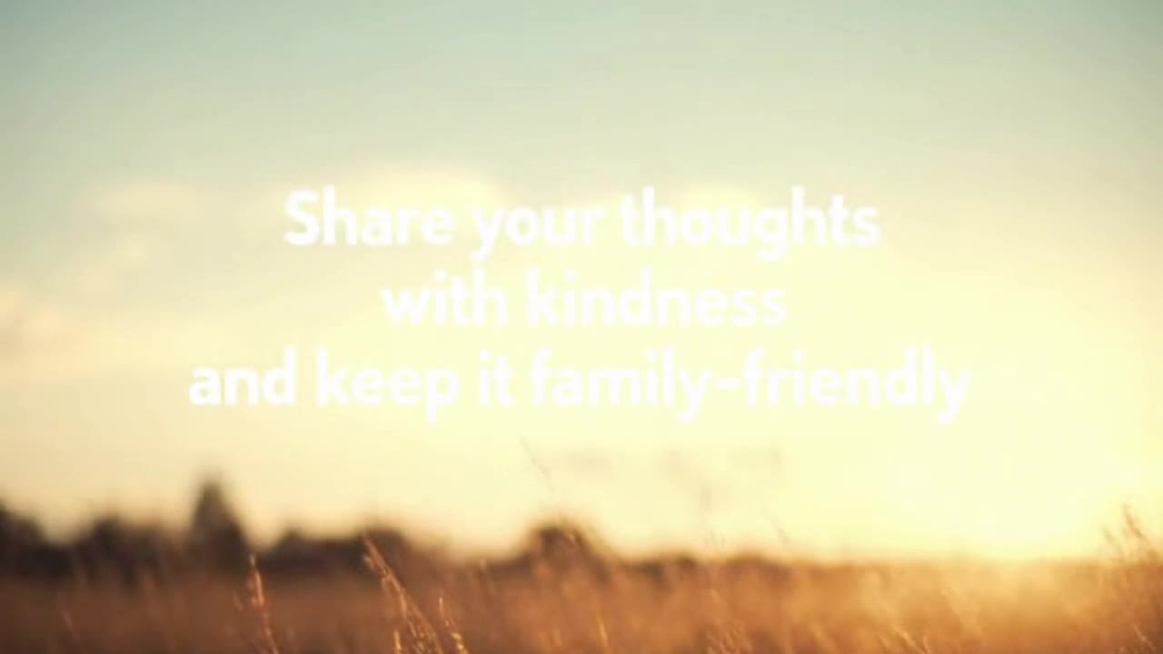 A Friendly Reminder to Share Thoughts Respectfully and Keep Conversations Positive for Everyone