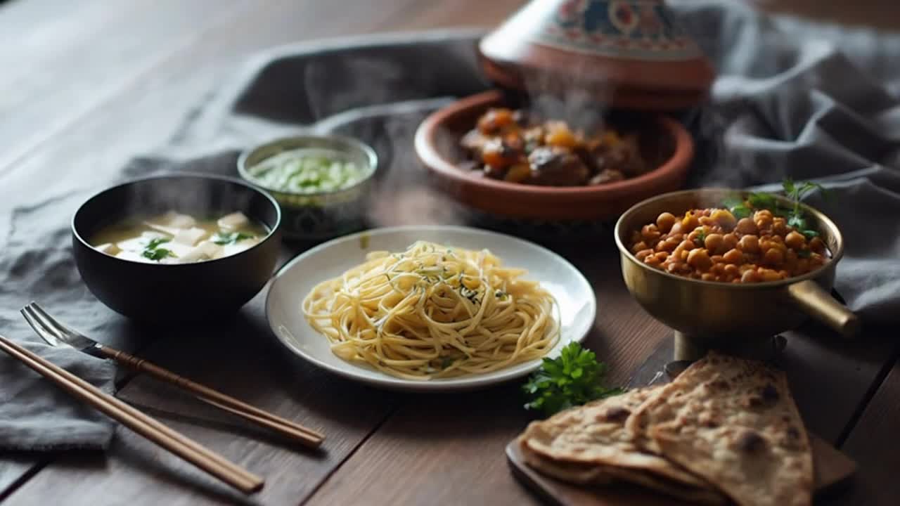 A Quiet Glimpse of World Cultures Through Beautifully Presented Global Cuisines