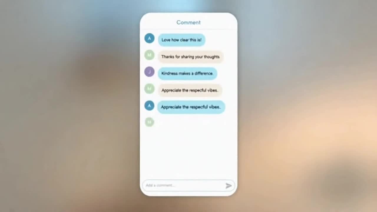 A Simple Reminder to Keep Comments Friendly, Respectful, and Focused on Positive Interaction