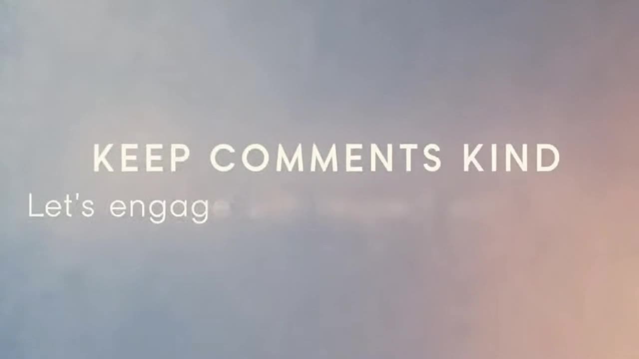 A Friendly Reminder to Keep Comments Respectful, Positive, and Welcoming for Everyone