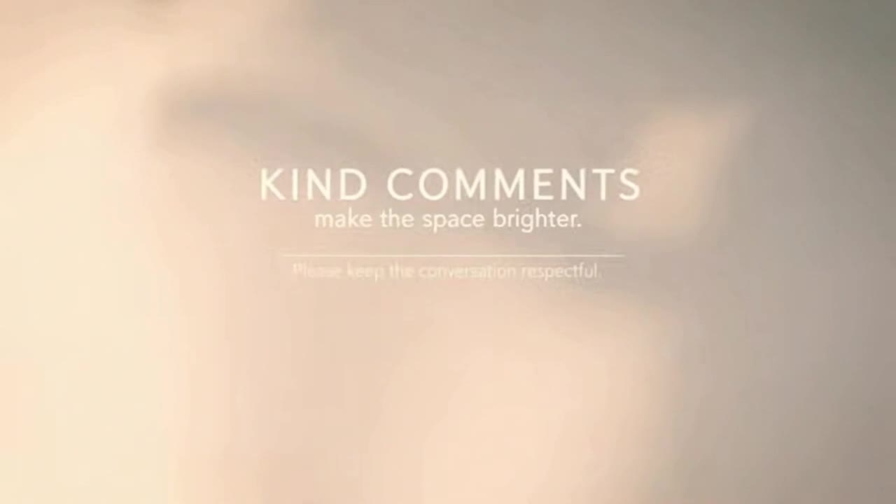 A Simple Reminder to Keep Comments Friendly, Respectful, and Positive for Everyone
