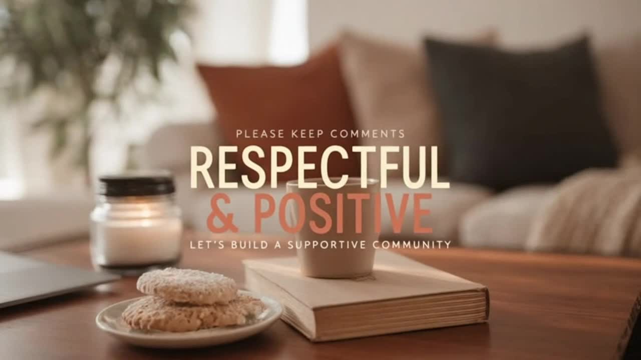 A Friendly Reminder to Keep Comments Positive, Respectful, and Supportive for Everyone
