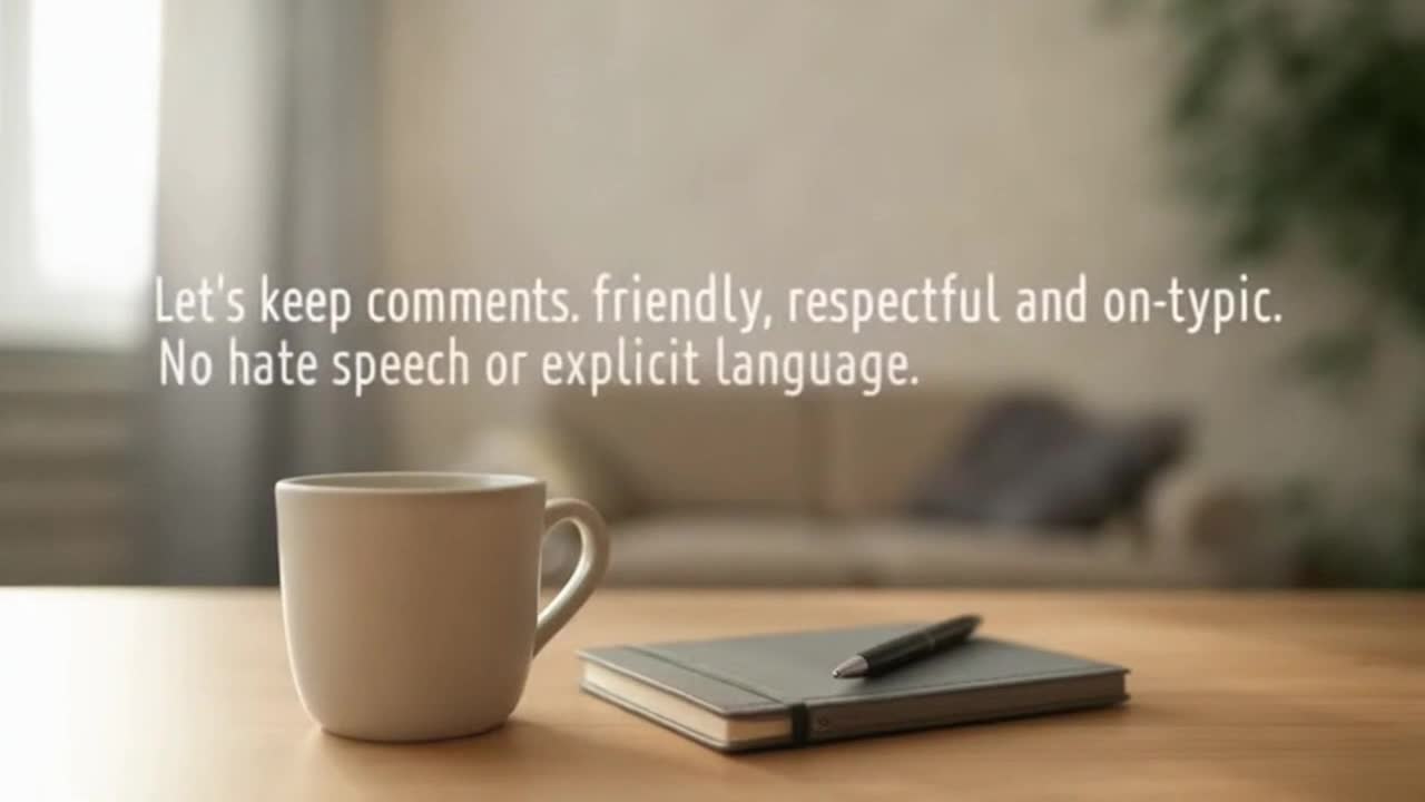 Creating a Positive Comment Space Together Through Respectful and Friendly Conversations