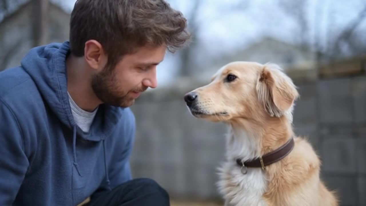A Quietly Funny Moment Between a Cute Dog and Its Human, Captured in Gentle Daylight