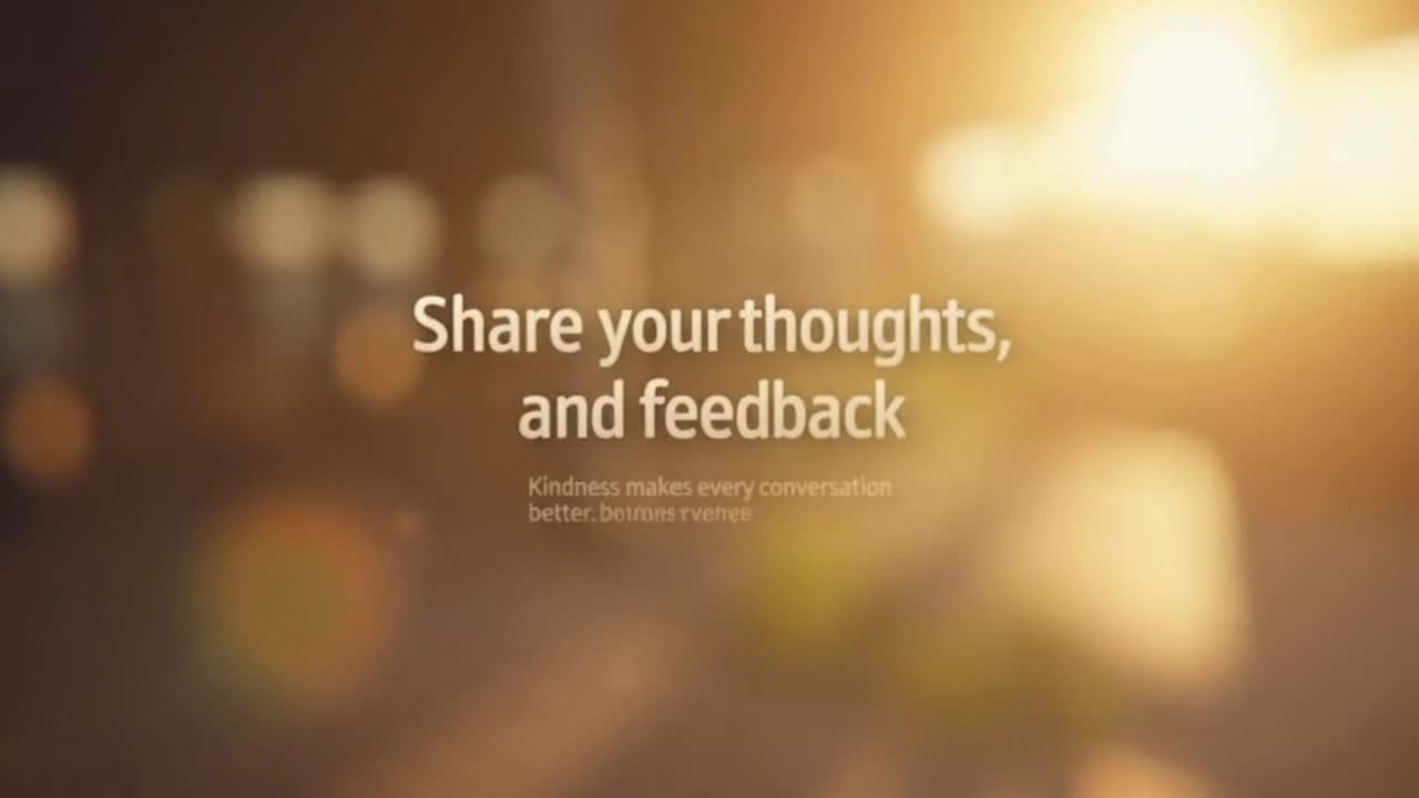 We Love Hearing From You: A Friendly Reminder to Share Feedback with Positivity and Respect