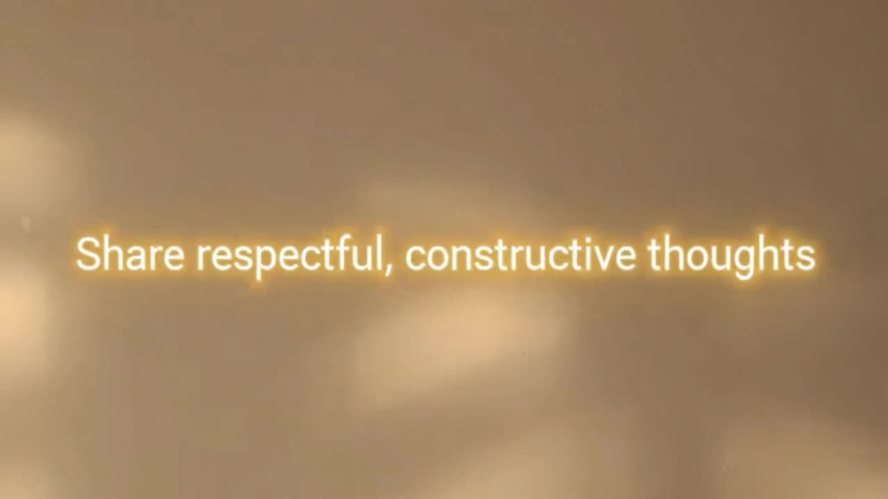 Creating a Positive Comment Space Through Kind, Respectful, and Thoughtful Community Messages