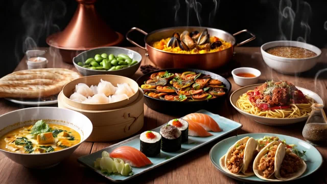 A Quiet, Enticing Glimpse of World Cultures Told Through Colorful Global Cuisines