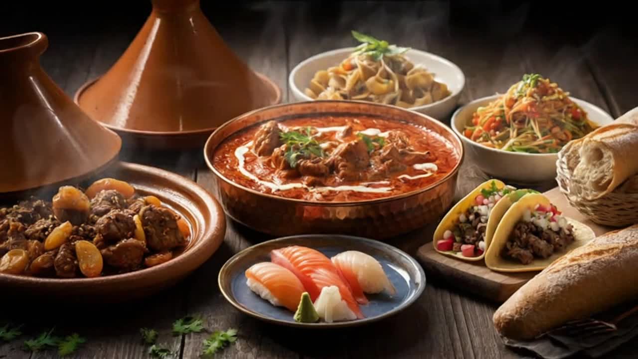 A Beautiful Glimpse of World Cultures Told Through Colorful Global Cuisines