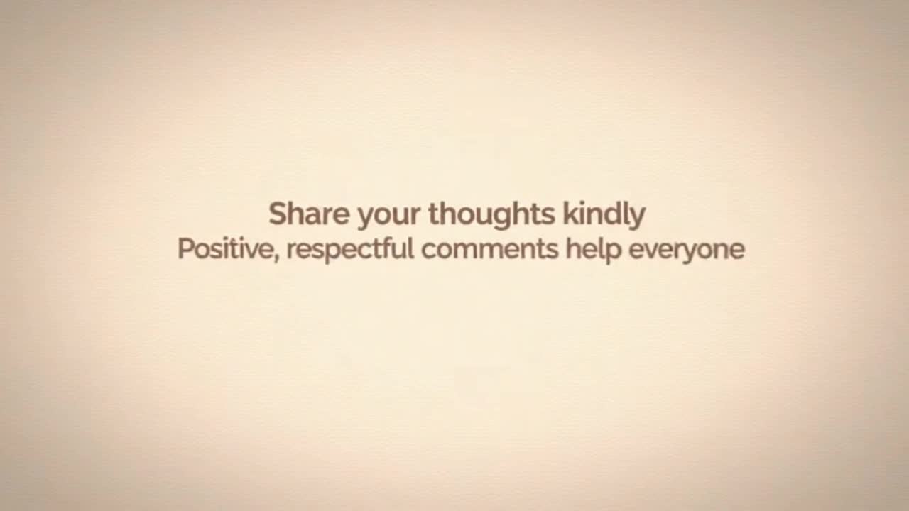 A Gentle Reminder to Keep Comments Friendly, Respectful, and Positive for Everyone