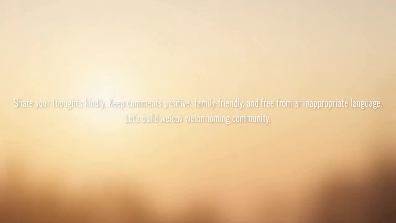 A Gentle Reminder to Share Kind Thoughts and Keep Conversations Positive and Family-Friendly