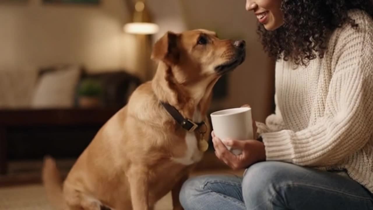 A Sweet and Funny Everyday Moment Between a Playful Dog and Their Human Owner