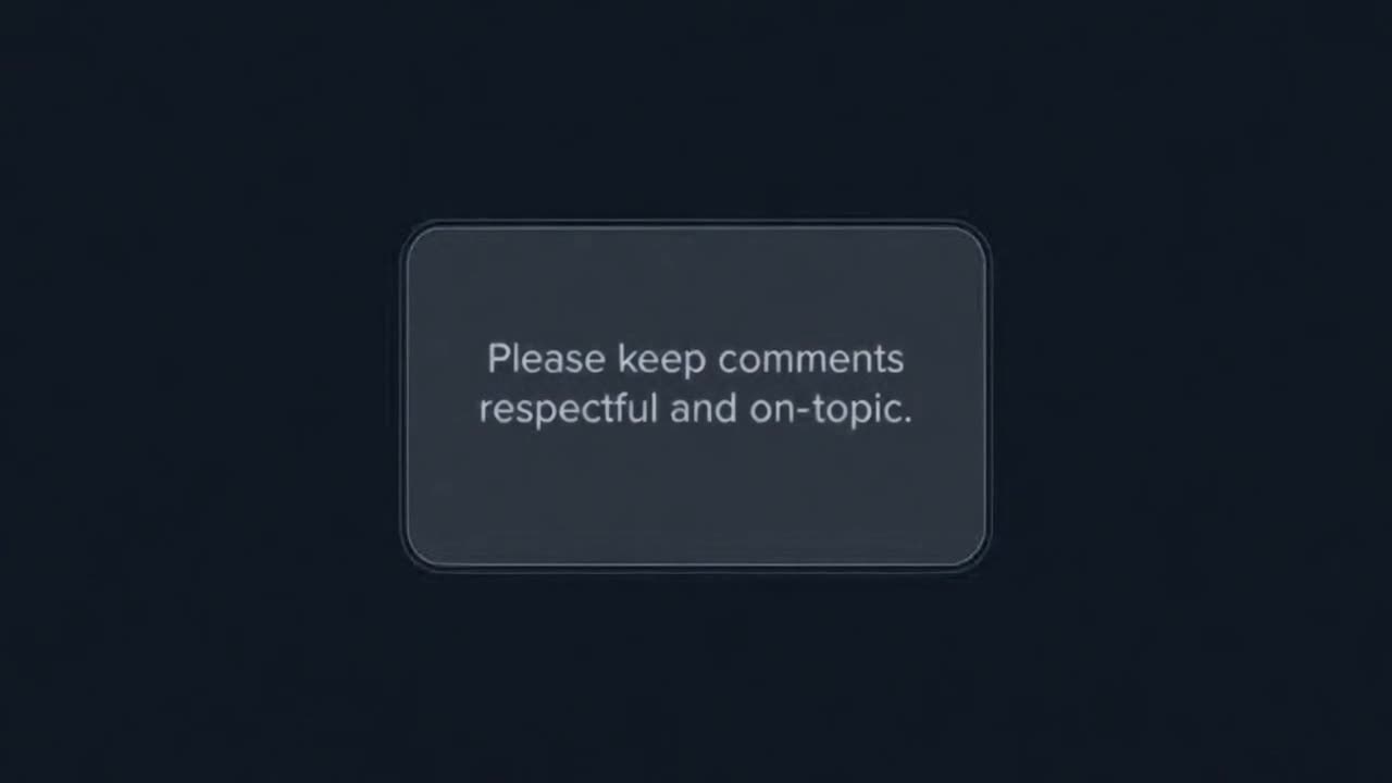 Creating a Positive Space Together by Keeping Comments Friendly, Respectful, and On-Topic