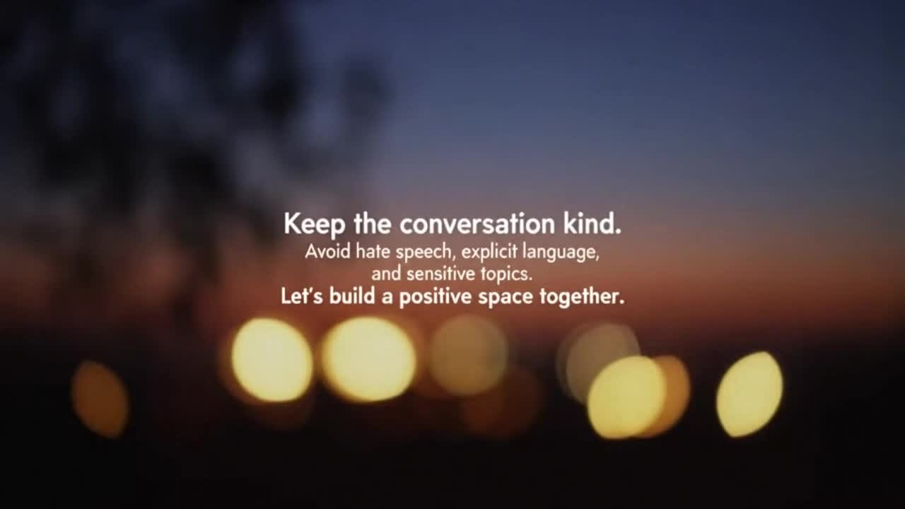 A Gentle Reminder to Keep Comments Friendly, Respectful, and Positive for Everyone