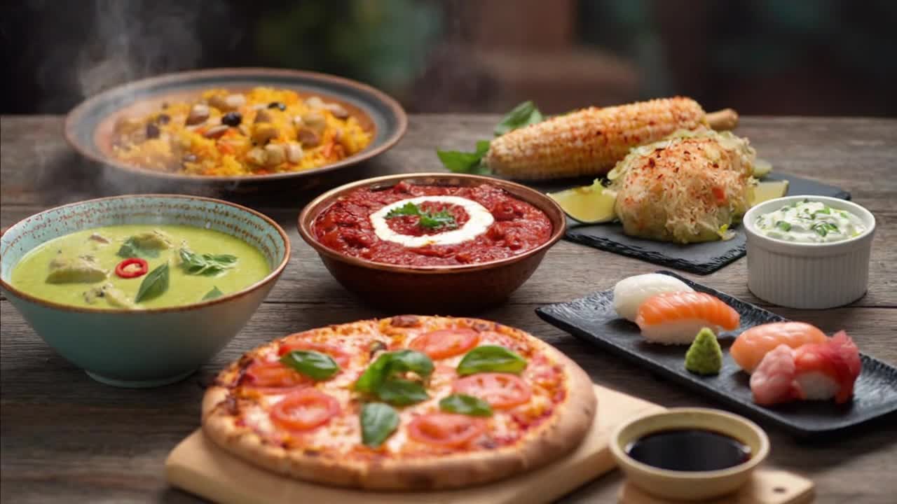 A Quiet Moment at the Table Showcasing the Beauty of World Cultures Through Their Cuisines