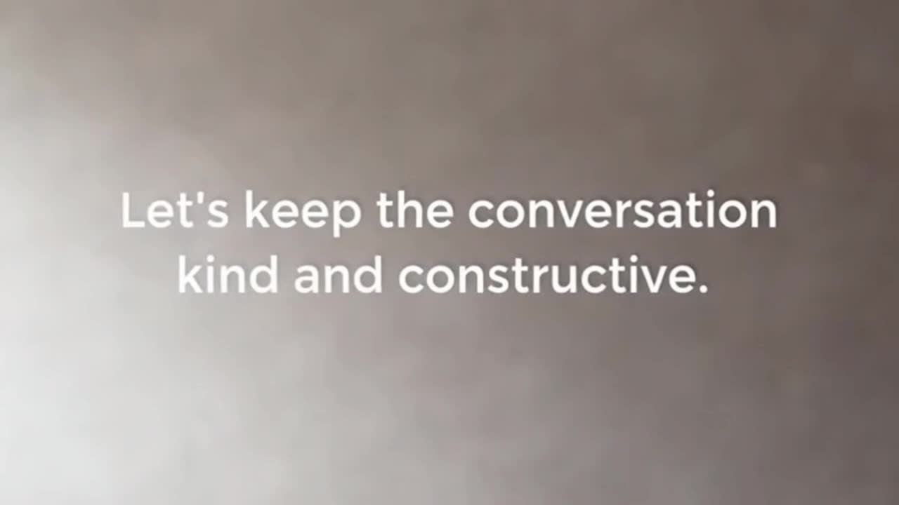 A Gentle Reminder to Keep Comments Friendly, Respectful, and Focused on Positive Interaction