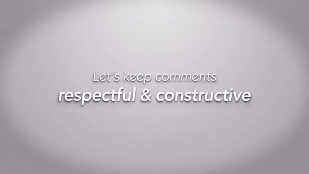 A Friendly Reminder to Keep Comments Respectful, Constructive, and Positive for Everyone
