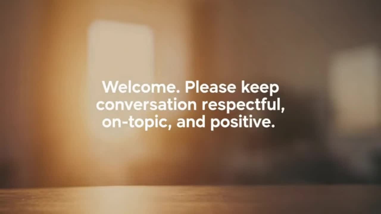 A Friendly Reminder to Keep Comments Respectful, Positive, and On-Topic for Everyone