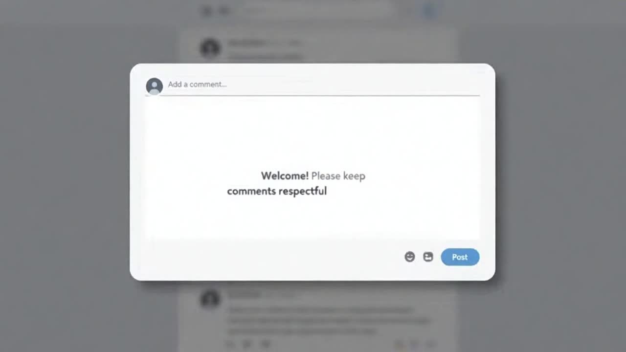 Creating a Positive Comment Space With Friendly, Respectful, and On-Topic Conversations
