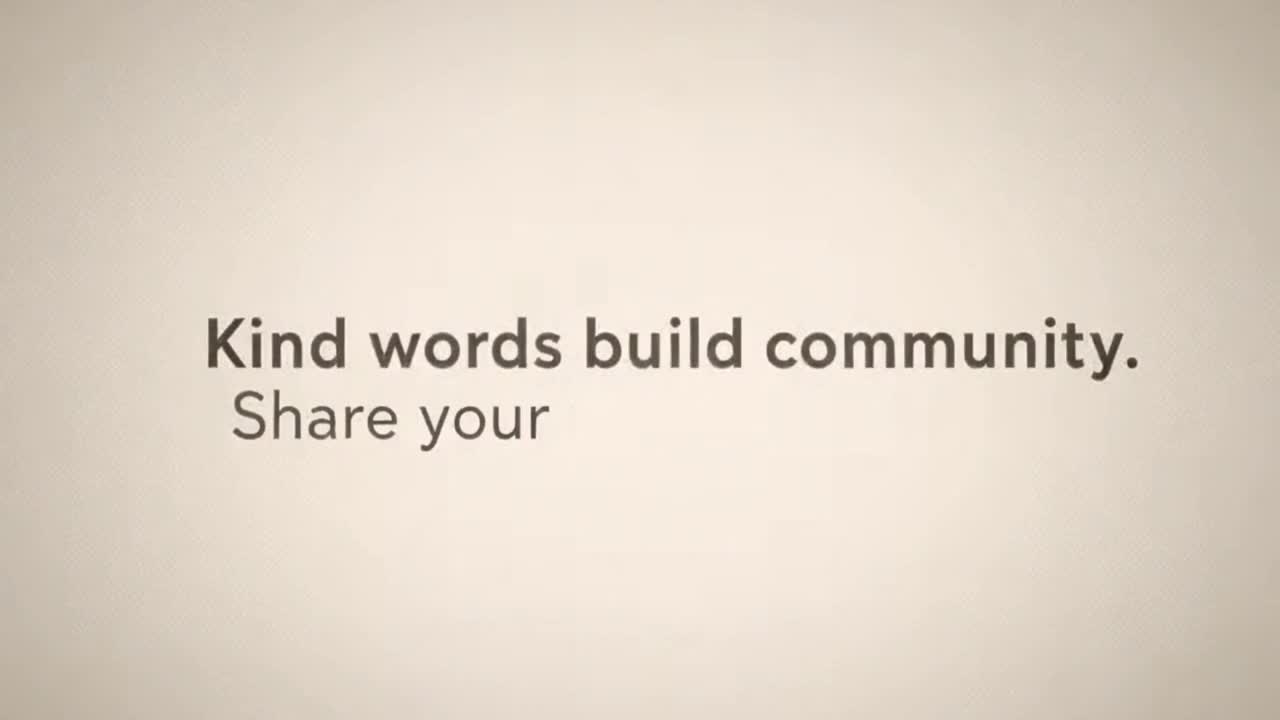 A Friendly Reminder to Keep Comments Respectful, Positive, and Supportive for Everyone