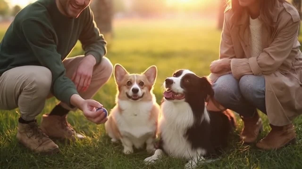 A Sweet and Funny Everyday Moment Between Cute Dogs and Their Loving Human Owners