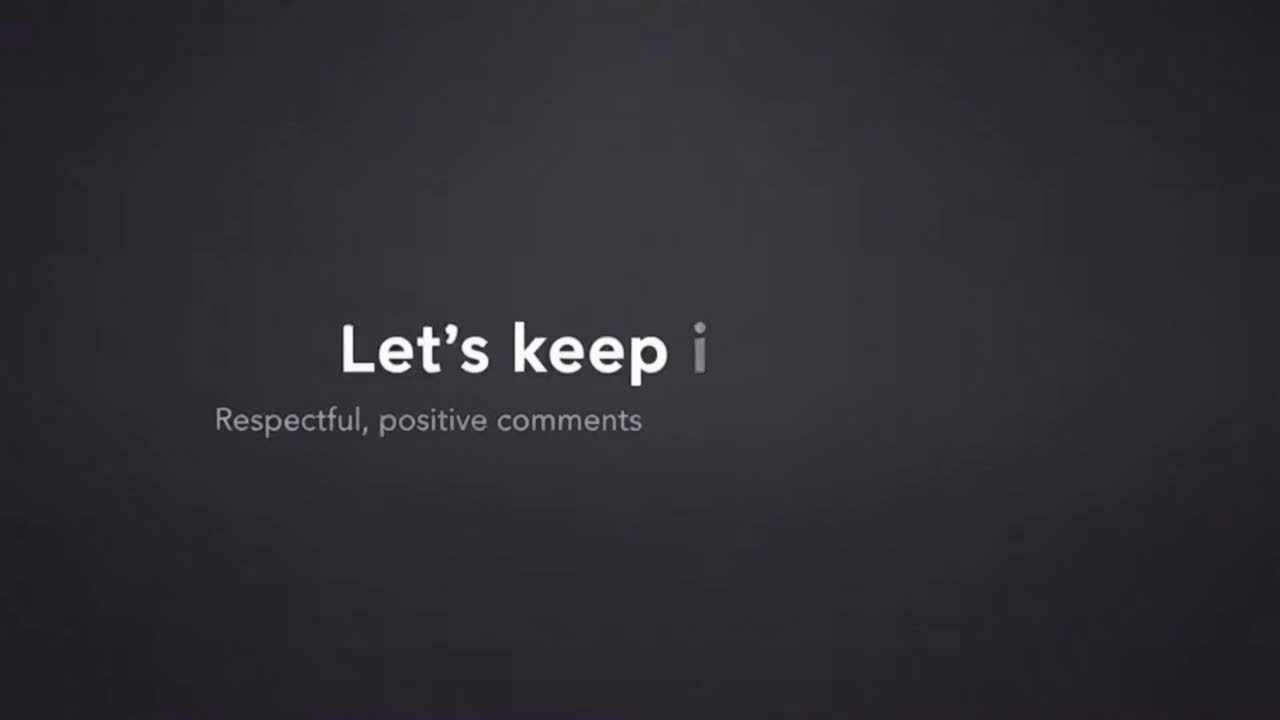A Friendly Reminder to Keep Comments Respectful, Positive, and Welcoming for Everyone
