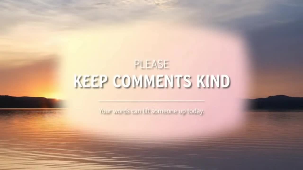 A Friendly Reminder to Keep Comments Positive, Respectful, and Supportive for Everyone in Our Commun