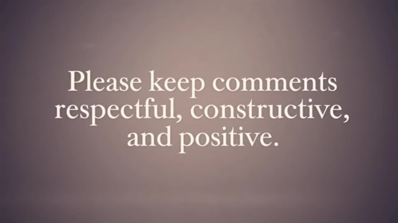 A Gentle Reminder to Keep Comments Friendly, Respectful, and Focused on Positive Interaction