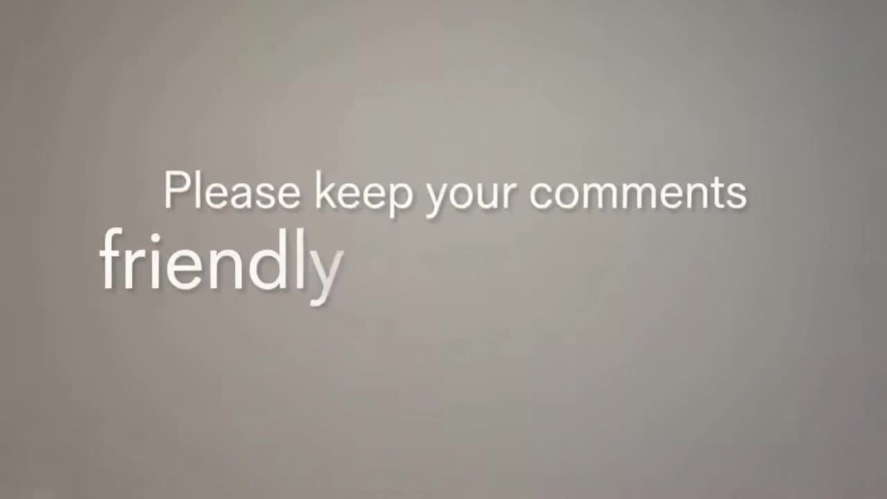 A Gentle Reminder to Keep Comments Friendly, Respectful, and Focused on Positive Conversation
