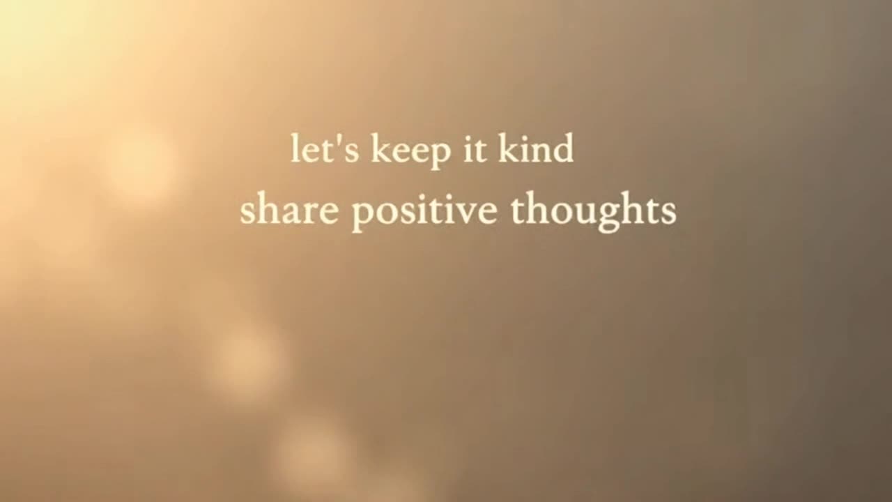 A Gentle Reminder to Share Kind Thoughts and Build a Respectful, Positive Comment Space Together