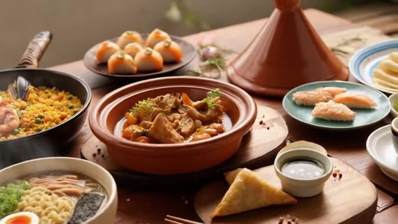 A Quiet Visual Journey Through World Cultures Told Only Through Colorful, Traditional Cuisine