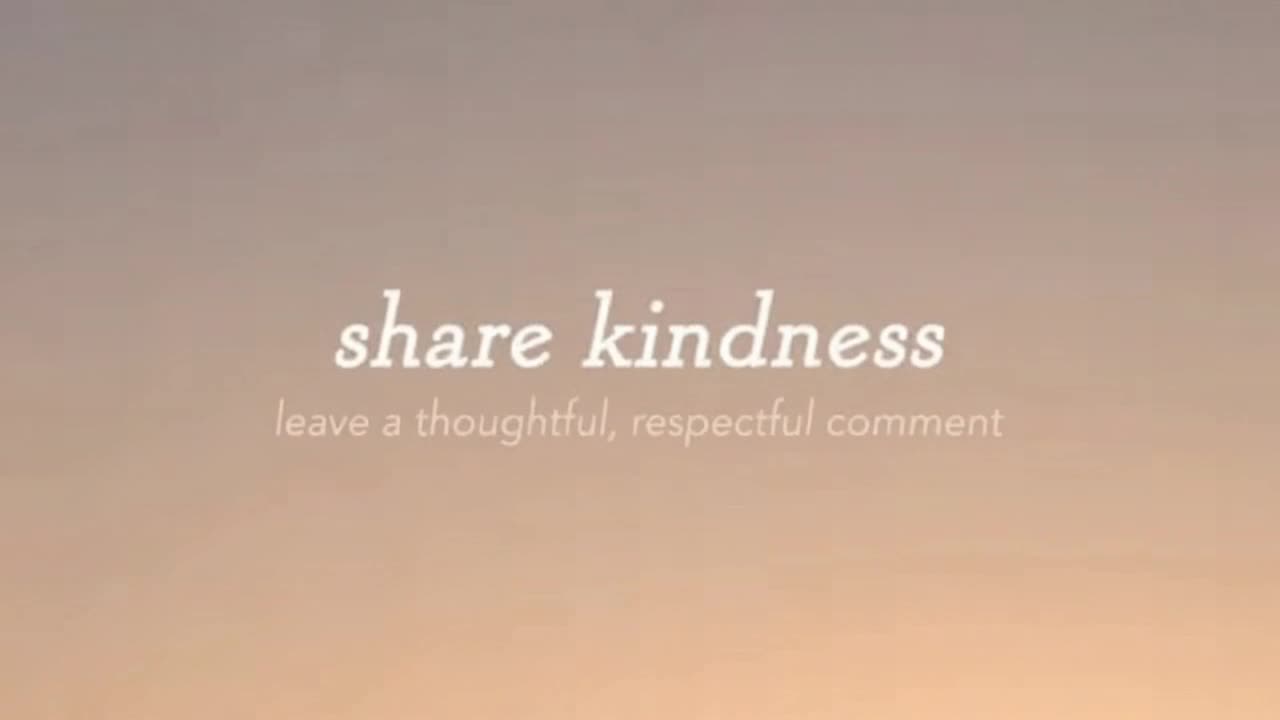 A gentle reminder to keep comments friendly, respectful, and focused on positive community interacti