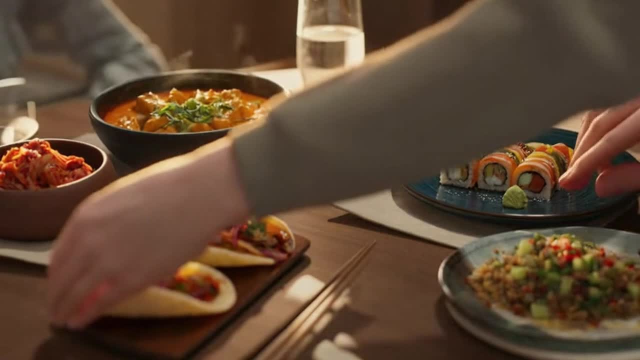 A Beautiful Glimpse of World Cultures Through Shared Cuisine in One Inviting Moment