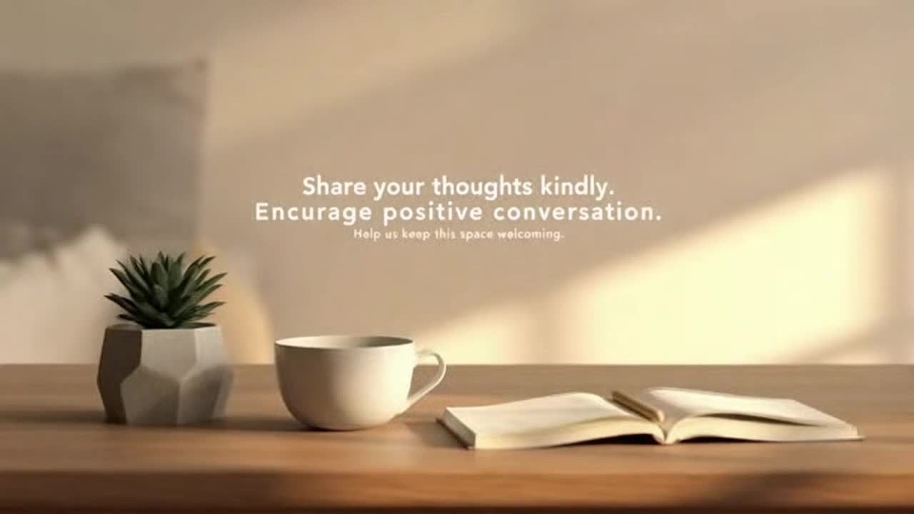 A Gentle Reminder to Share Thoughts Kindly and Build a Positive, Family-Friendly Community Together