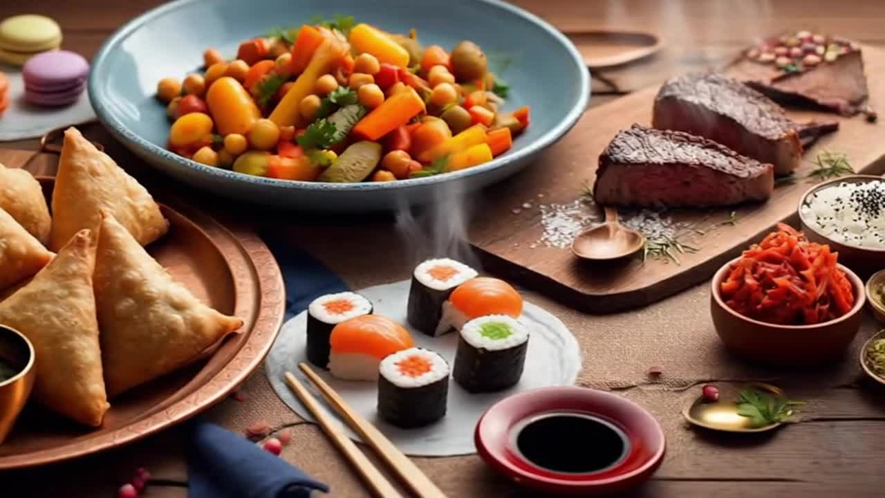 A Beautiful Glimpse of World Cultures Through Diverse Traditional Cuisines in One Visual Moment