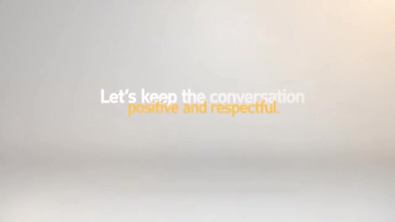 A Clear Reminder to Keep Conversations Positive, Respectful, and Supportive for Everyone