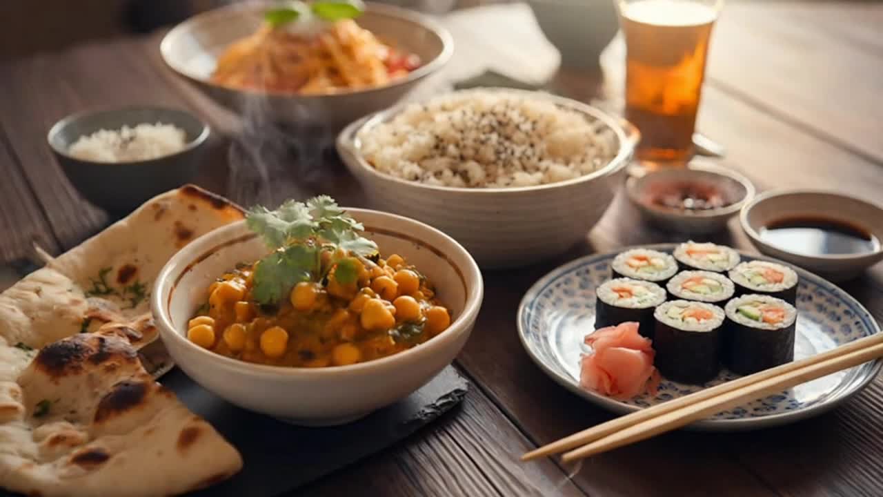 A Quiet Morning Glimpse of World Cultures Told Through Colorful, Enticing Cuisine