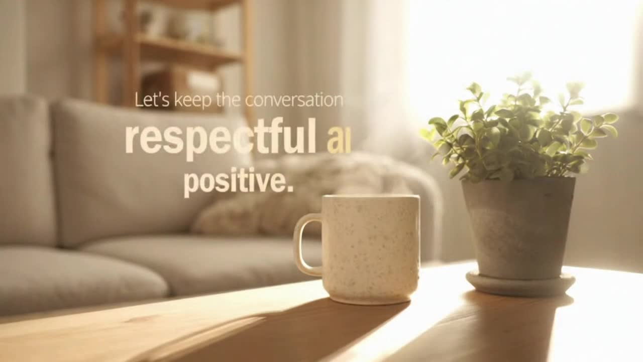 A Gentle Reminder to Keep Comments Friendly, Respectful, and Focused on Positive, Constructive Conve