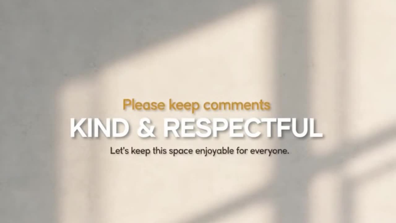 A Friendly Reminder to Keep the Comments Respectful, Positive, and Enjoyable for Everyone