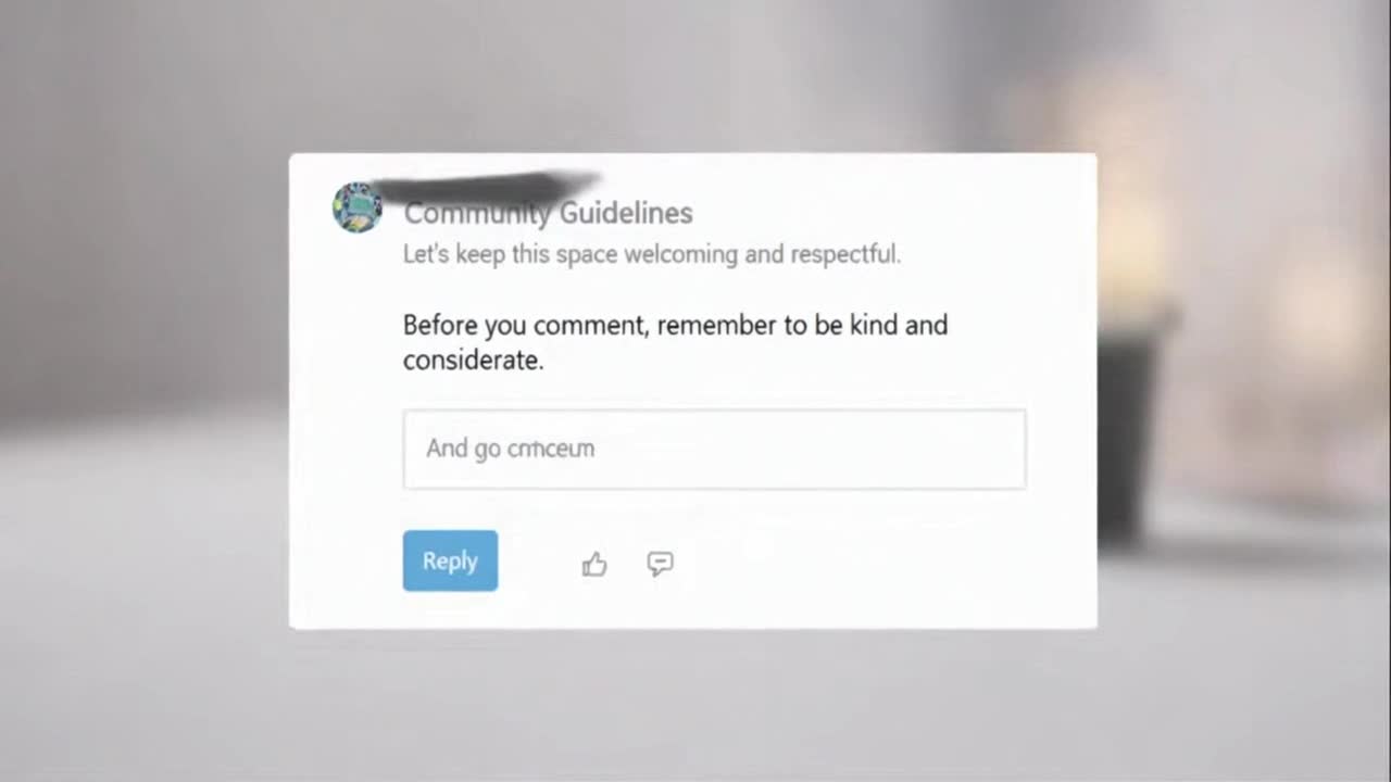 A Gentle Reminder About Keeping Comments Friendly, Respectful, and Focused on Positive Conversation