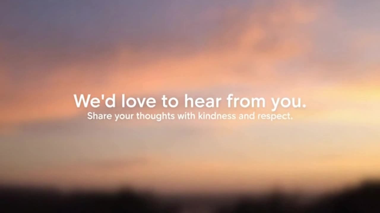 A Warm Invitation to Share Your Thoughts Respectfully and Keep the Conversation Positive